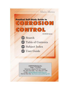 CASTI Self-study Guide to Corrosion Control