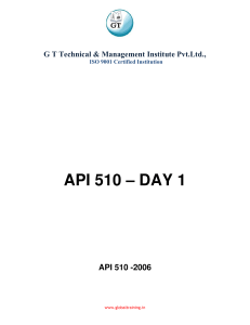 API 510 course