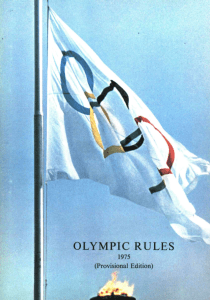 1975-Olympic Charter-Olympic Rules