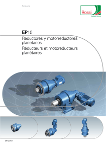 Rossi EP10 Planetary Gear Reducers & Gearmotors Catalog