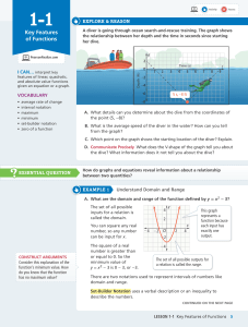 Key Features of Functions: Textbook Excerpt