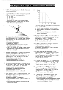 2.4 Newton Laws and Momentum questions and answers
