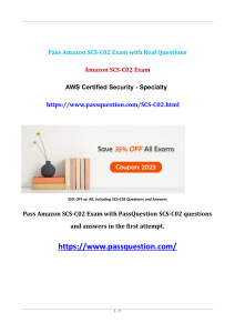 AWS Certified Security - Specialty SCS-C02 Real Questions