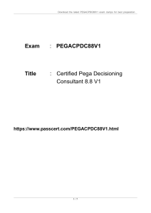 CPDC Version 8.8 PEGACPDC88V1 Dump