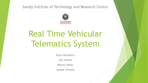 Real Time Vehicular Telematics System
