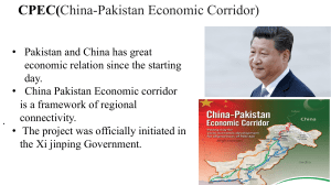 CPEC, China Pakistan Economic Corridor Slides Presntation.