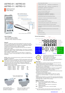 astro-013 wekly time controller