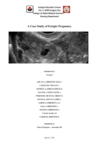 A Case Study of Ectopic Pregnancy
