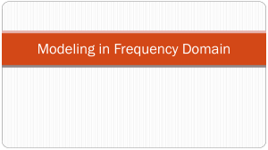 2-Modeling in the Frequency Domain
