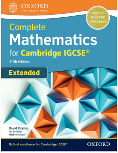       Complete Mathematics for Cambridge IGCSE (R) Student Book (Extended) (2)