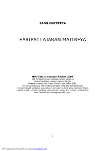 The Maitreya INDONESIAN