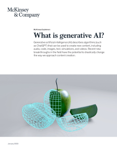 what is generative ai