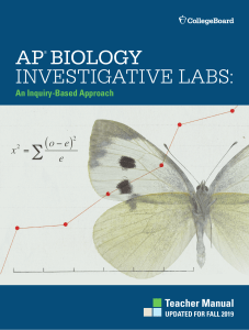 AP biology lab manual 