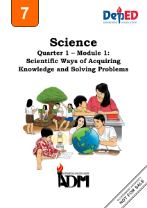 science7 q1 mod1 scientific ways of acquiring knowledge and solving problesm FINAL08032020