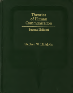 Theories of Human Communication - Littlejohn
