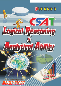 Logical Reasoning and Analytical Ability PDF in English ( sscstudy.com)