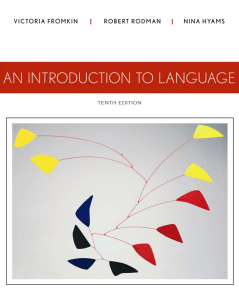 10th Introduction to language 