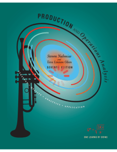 Production & Operations Analysis Textbook