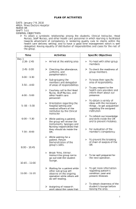 head nursing activities