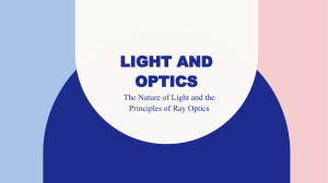 Light and Optics 1