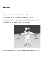 Physics Exam Paper: Gravity, Forces, Moments