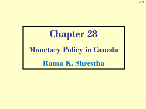 Chapter 28 Monetary Policy