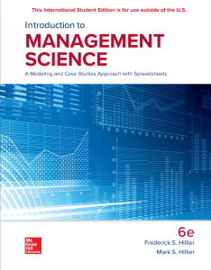 Frederick S. Hillier  Mark S. Hillier - Introduction to management science   a modeling and case studies approach with spreadsheets (2019)
