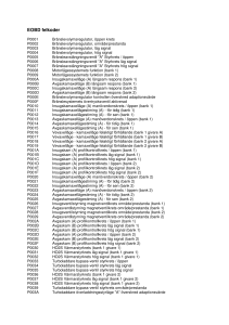 Omborddiagnostik EOBD felkoder