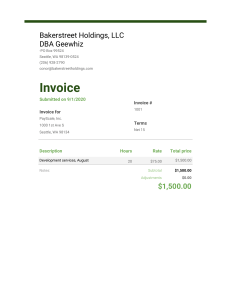 payscale invoice bkh