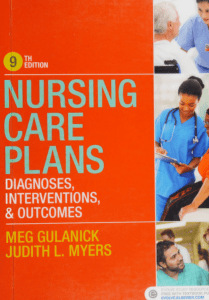 Nursing Care Plans Diagnoses, Interventions, and Outcomes (NURSING CARE PLANS NURS DIAG INTERVENTION ( GULANICK)) 8th Edition pdf  Instant download