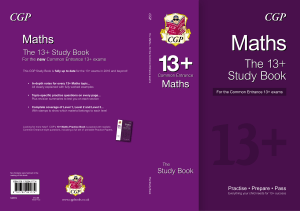 New 13  Maths Study Book