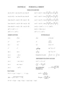 118 formula sheet updated