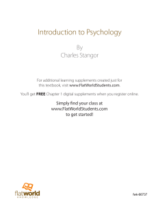 Intro to Psychology v3.0 Charles Stangor