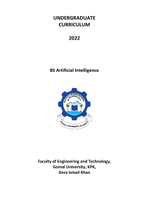 Annexure IV-BS Artificial Intelligene Scheme of Studies
