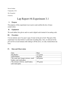 Lab Report on Experiment 31