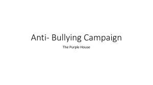 Anti- Bullying Campaign