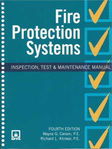 Fire Protection Systems (IT&M Manual)