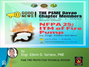 NFPA 25 ITM FOR WATER-BASED FIRE PROTECTION (DAVAO)