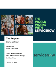ServiceNow Proposal 1