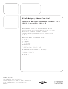 ASME B31.3 - PVDF IR63 Bonder Qualification