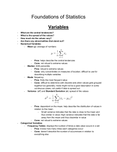 Foundations of Statistics: Variables & Hypothesis Testing