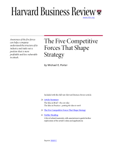 Porter (2008) - The Five Competitive Forces That Shape Strategy