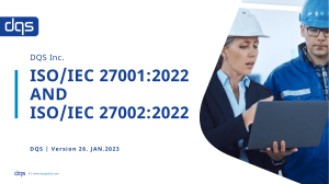 Updates in the New Editions of ISO 27001 2022 and ISO 27002 2022 v5