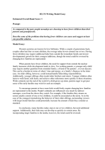 1.1 IELTS Writing Model Essay Solution, Number of Children edit 1 pdf