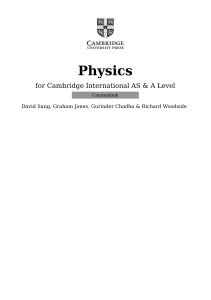 Cambridge international AS & A level coursebook by David Sang - Third Edition