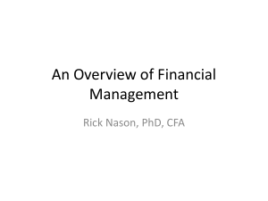 1 - An Overview of Financial Management 2014 (1)
