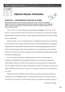 adjective clause exercise 1