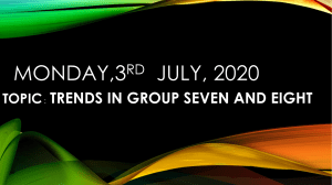 TRENDS IN GROUP8