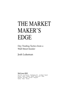 The Market Maker's Edge  Day Trading Tactics from a Wall Street Insider-McGraw-Hill (2001)