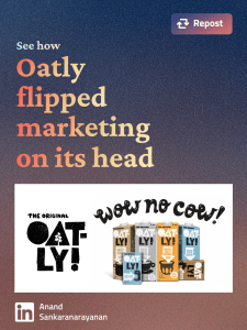 Oatly's anti-marketing approach